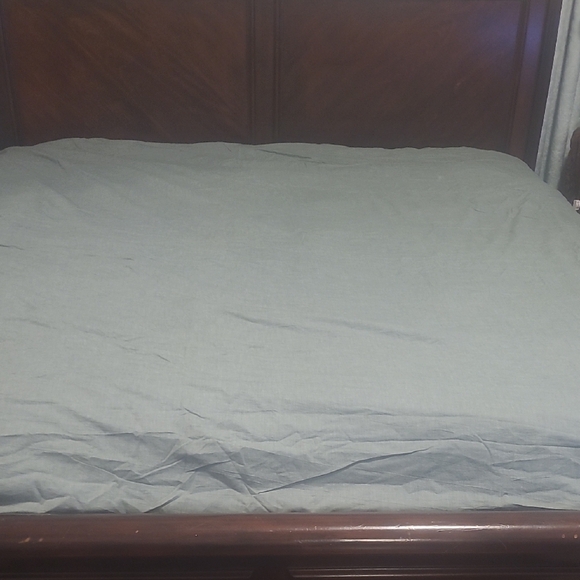 Green/Gray Minimalist King Duvet - Picture 1 of 4